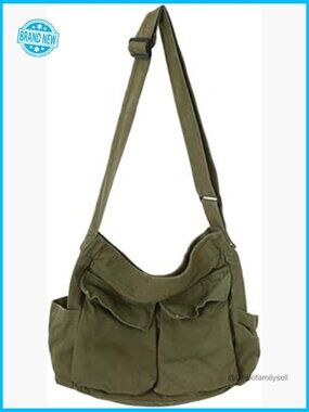 Canvas Tote Bag Boho Hippie Crossbody Sling Bag Large Handbags Fairy Grunge